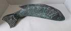 Carp Koi Fish Earthenware Pottery Swimming Figurine Sculpture Large 20 