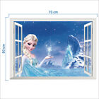Disney Elsa  Frozen Princesswall Stickers  3d Window Kidsroom Removable Decor