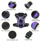 Demigreat Service Dog Harness  Reflective Dog Vest Harness With 5 Pcs Patches   