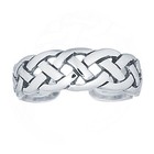 Toe Ring Sterling Silver Weave Womens Jewellery