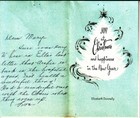 Silent Night Mary And Child Christmas Tree Star Vintage Greeting Card