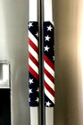 Refrigerator Oven Door Padded Appliance Handle Covers Usa Flag Artistic Set Of 2