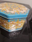 Vintage English Tin  Blue   Yellow  Made In England