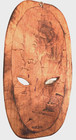 Carved Wooden Tribal Mask From Africa For Display 12  X 7 