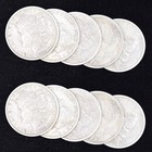 10 Pcs Steel Magic Morgan Dollar Coins - Disappearing Coin Tricks Props Accessor