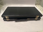 Black Vinyl Faux Leather Poker Chip Case