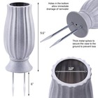 Bocola Cemetery Vase For Grave Decorations With Metal Spike Headstones Flower   