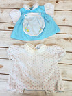 Vintage 80s Mayfair Baby Girls 6-12 Months Top   Shorts Set Lace Flowers