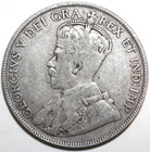 Newfoundland 50 Cents Coin 1919 C Km  12 Canada King George V Silver  925 Fifty