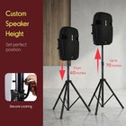 Speaker Stand Tripod Kit Dual Pa Dj Adjustable Heavy Duty Pstk107 Lightweight