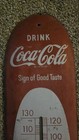 Coca-cola Metal Wall Thermometer Red white  sign Of Good Taste  Made In U s a 