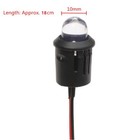 1-50pcs 12v 10mm Led Diode Light Clear 18cm Cable Pre-wired With Plastic Holder