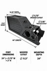 Chevy Silverado Gmc Sierra 99-06 Center Console Subwoofer Box For 1x12 