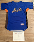 Sandy Alomar Jr  Autographed signed Game Used New York Mets Bp Jersey---2009