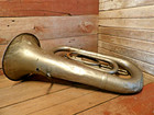 Vintage Antique Lyon Healy Silver Piston Chicago Tuba Baritone - Parts 