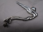 Rare Flying Lady  Winged Goddess 1930 Car Hood Ornament Chrome Plated