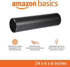 High Density Foam Roller For Exercise And Recovery  24 Inches  Black