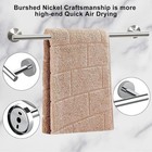 Bathroom Hardware Accessories Set With 16  Towel Bar - Light Silver 10 Piece