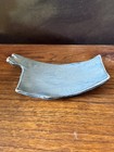 Handmade Alabama State Shaped Ceramic Dish Spoon Rest Trinket Signed Lau Blue