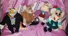 Disney Bean Bag Plush Great Mouse Detective 6  8  Basil Dawson Olivia Ratigan