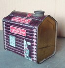 Rare Towle s Log Cabin Syrup Antique Tin  Early Example