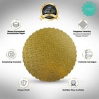 10 Pack 14 Inch Gold-top Scalloped Round Cake Pastry Board 3 32 Inch Thick