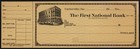 Vintage Bank Check The First National Bank Old Bank Picture Carterville Missouri