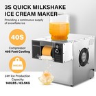 Commercial Snowflake Ice Machine 140lbs 24h Ice Shaver Snow Cone Slushy Machine