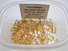 Handmade - 33mm X 2mm Patterned Gold-filled Curly Q Beads - 100 Pieces