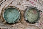 Antique Vtg Old Pair Of Porthole Window Ship Brass Nautical Decorative Marine 