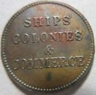 Ships Colonies And Commerce Token  Better Grade  k442 