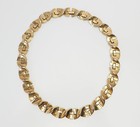 Vintage Gold Tone Mid Century Modern Link Necklace By Trifari