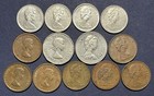 13 Canada Coins From 1961-80  3 Different Denominations  Average Circulated 