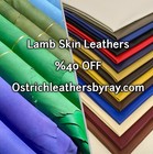 Lamb Skin Leather Midnight Blue Color  100  Genuine Skin 
