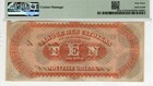 1860 Shreveport Louisiana  10 Banknote Obsolete Civil War Currency Pmg Ch Unc 63