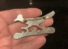 Sterling Silver Turquoise Roadrunner Brooch Southwestern Jewelry 2 1 4 Inches