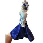 Avon 1987 Victorian Porcelain Doll In Blue Velvet Dress Collectible