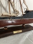 Antique Wooden Model Ship Galera Mediterranea Siglo Xvi