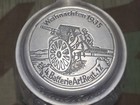 Wwii German Weihnachten 1935 Artillery Regt 17 Glass Beer Stein Krug Wehrmacht