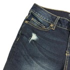 Time And Tru Womens Size 4 Bermuda Jean Denim  Shorts Mid-rise Dark Rinse Nwt