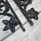 Vtg Metal Garden Architectural Salvaged Decor Floral Panel Porch Garden