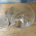 Vintage Clear Hand Cut Crystal Straight Tumblers 5 1 4  Glass Set Of 2