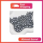 Mklksdh 1000pcs No Hole Pearls  3-8mm Sliver Grey Round Beads For Crafts No Hole