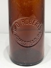 W d  Roberts Homestead Pa Amber Baltimore Loop Seal Pint Beer Bottle