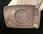 Smith  s Incline Nv Sterling Belt Bucales 1889 Morgan Dollar 3 1 4 Long X 2 1 16   