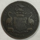 1799 Angusshire Half Penny Conder Token Fine F Coin  20326