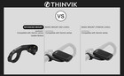 Thinvik Out Front Bike Computer Mount For Garmin Edge 830 820 810 800 530 520 Pl