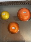 Vtg Emalox Norway Anodized Aluminum Nesting Bowls Set 3 Rare Block Sticker Mcm