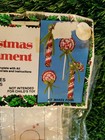 Holiday Industries Candy Canes   Lollies Vtg Sequin Bead Christmas Ornament Kit