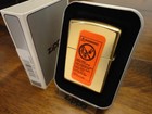Barrett-smythe Telephone Surprise Brass Zippo Lighter Mint In Box 1998 Patina